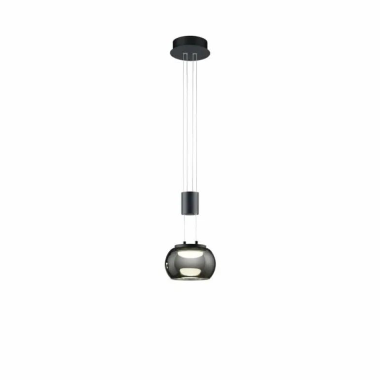 Suspension Trio Madison LED Noir, 1 lumière
