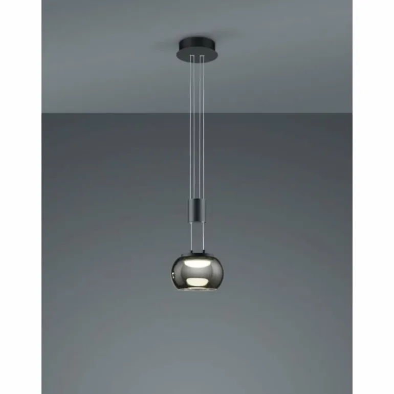 Suspension Trio Madison LED Noir, 1 lumière
