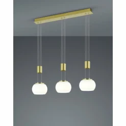 Suspension Trio Madison LED Laiton, 3 lumières