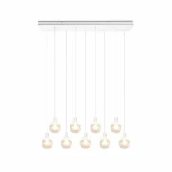 Suspension Trio Mela Blanc, 9 lumières