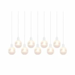 Suspension Trio Mela Blanc, 9 lumières