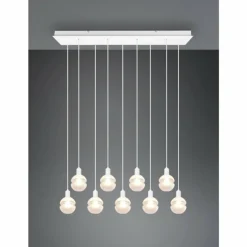 Suspension Trio Mela Blanc, 9 lumières
