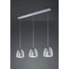 Suspension Trio ONTARIO Nickel mat, 3 lumières