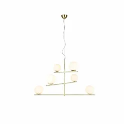 Suspension Trio Pure Laiton, 6 lumières