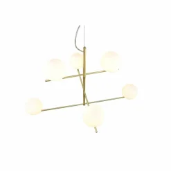 Suspension Trio Pure Laiton, 6 lumières