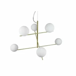 Suspension Trio Pure Laiton, 6 lumières