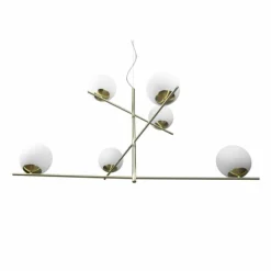 Suspension Trio Pure Laiton, 6 lumières