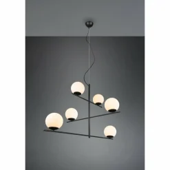 Suspension Trio Pure Noir, 6 lumières