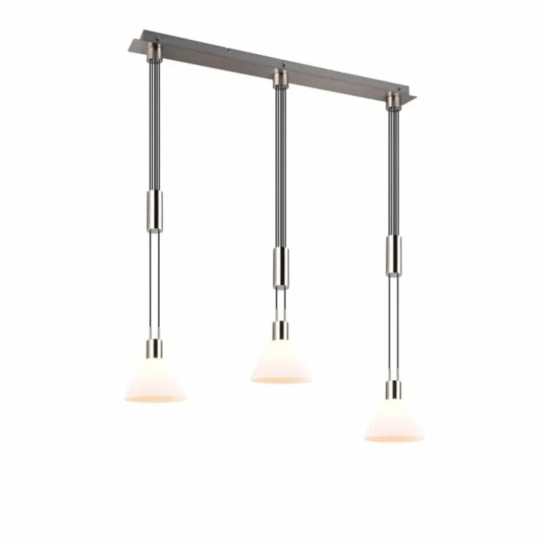 Suspension Trio STANLEY Nickel mat, 3 lumières
