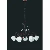 Suspension Trio-Leuchten Traditio Brun foncé, Rouille, 5 lumières