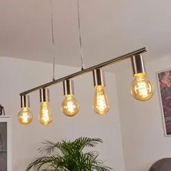 Suspension Tulla Nickel mat, 5 lumières
