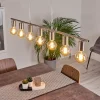 Suspension Tulla Nickel mat, 7 lumières