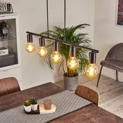 Suspension Tulla Noir, 5 lumières