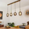 Suspension Verbania Laiton, 4 lumières