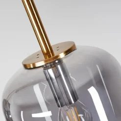 Suspension Verbania Laiton, 4 lumières