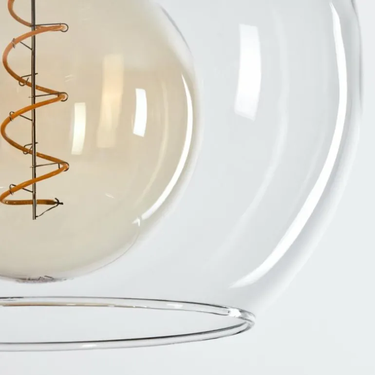 Suspension Verre 25 cm Koyoto Clair, 1 lumière