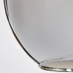 Suspension Verre 30 cm Koyoto Chrome, 1 lumière