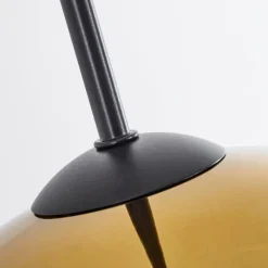 Suspension Verre 30 cm Koyoto Or, Clair, 1 lumière