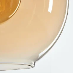 Suspension Verre 30 cm Koyoto Ambre, 1 lumière