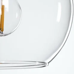 Suspension Verre 15 cm Koyoto Clair, 3 lumières