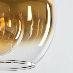 Suspension Verre 25 cm Koyoto Vieux laiton, 1 lumière