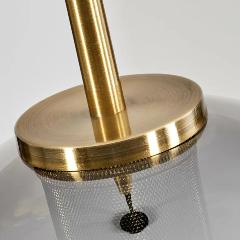 Suspension Verre 20 cm Koyoto Vieux laiton, 1 lumière