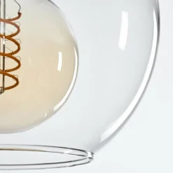 Suspension Verre 20 cm Koyoto Vieux laiton, 1 lumière