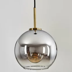 Suspension Verre 20 cm Koyoto Vieux laiton, 1 lumière
