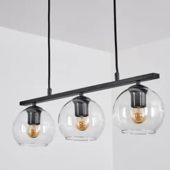 Suspension Verre 15 cm Koyoto Clair, 3 lumières