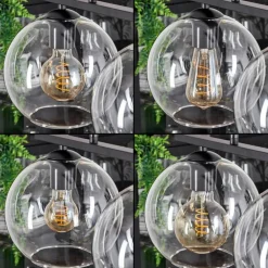 Suspension Verre 20 cm Koyoto Clair, 3 lumières