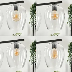 Suspension Verre 20cm Vevino Clair, 4 lumières