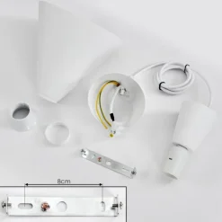Suspension Vijes Blanc, 1 lumière