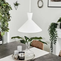 Suspension Vijes Blanc, 1 lumière