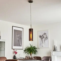 Suspension Vimodrone Nickel mat, 1 lumière