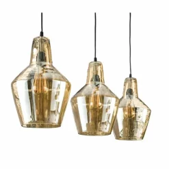 Suspension WAALSORDEN Transparent, 3 lumières