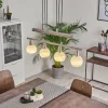 Suspension Warga LED Nickel mat, 4 lumières