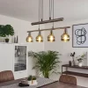 Suspension Warga LED Nickel mat, 4 lumières