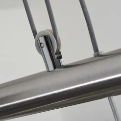 Suspension Warga LED Nickel mat, 4 lumières