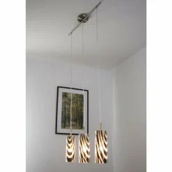 Suspension Wofi COLLAGE Nickel mat, 3 lumières