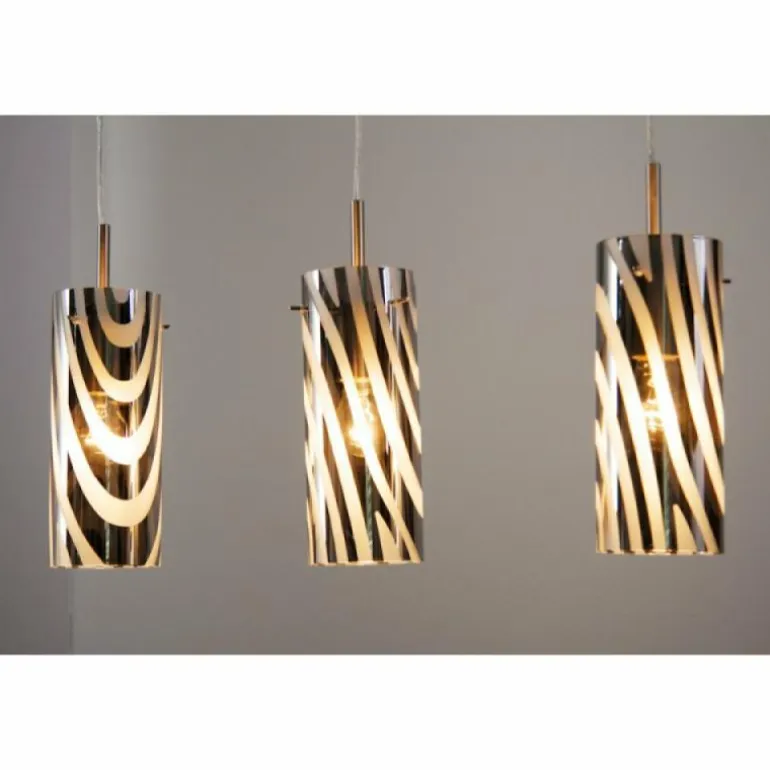 Suspension Wofi COLLAGE Nickel mat, 3 lumières
