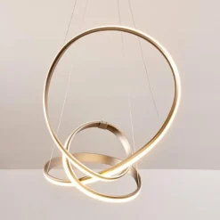 Suspension Woyens LED Acier inoxydable, 1 lumière