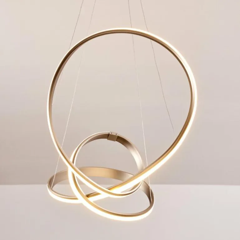 Suspension Woyens LED Acier inoxydable, 1 lumière