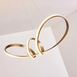 Suspension Woyens LED Acier inoxydable, 1 lumière