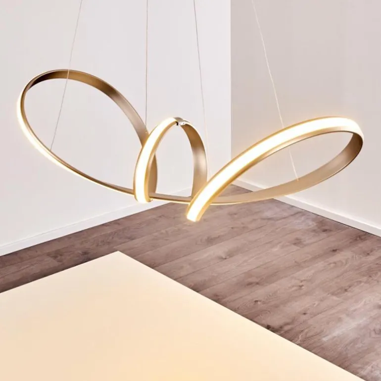 Suspension Woyens LED Acier inoxydable, 1 lumière