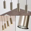 Suspension Zuoz Nickel mat, 4 lumières