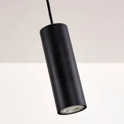Suspension Zuoz Noir, 1 lumière