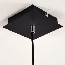 Suspension Zuoz Noir, 1 lumière