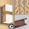 Swanek Lampe murale d´extérieur, Applique murale LED Rouille, 2 lumières