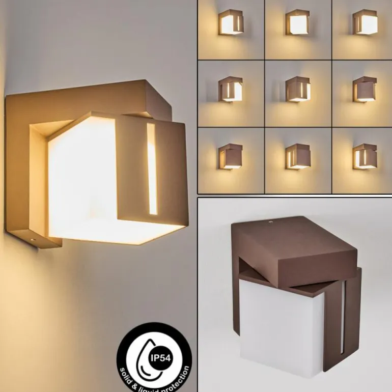 Swanek Lampe murale d´extérieur, Applique murale LED Rouille, 1 lumière