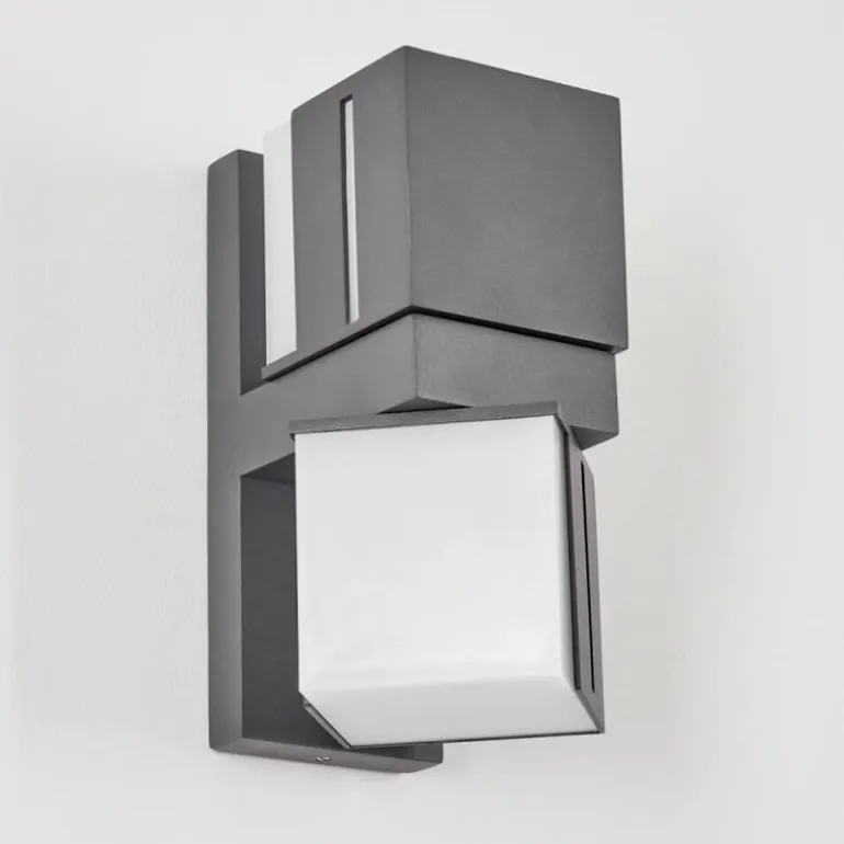Swanek Lampe murale d´extérieur, Applique murale LED Anthracite, 2 lumières